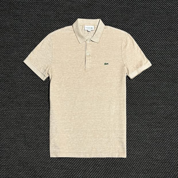 [S] Lacoste 라코스테 살구색 반팔 카라티