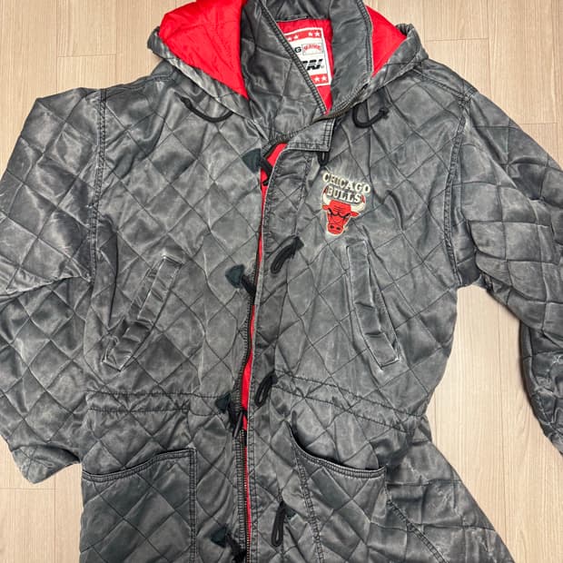 90s nutmeg 시카고 불스 퀄팅코트