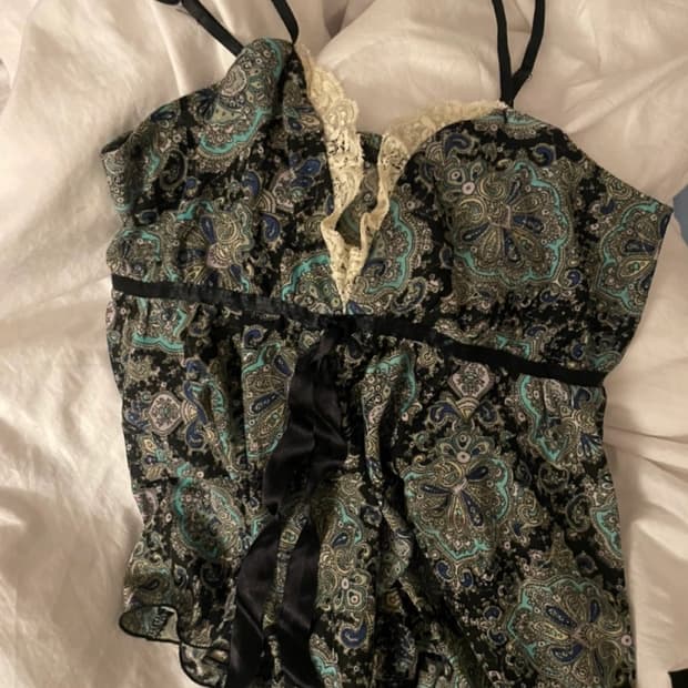 빈티지 동양풍 자개 슬립