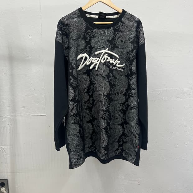 2XL) DOGTOWN  EMBROIDERED LONGSLEEVES