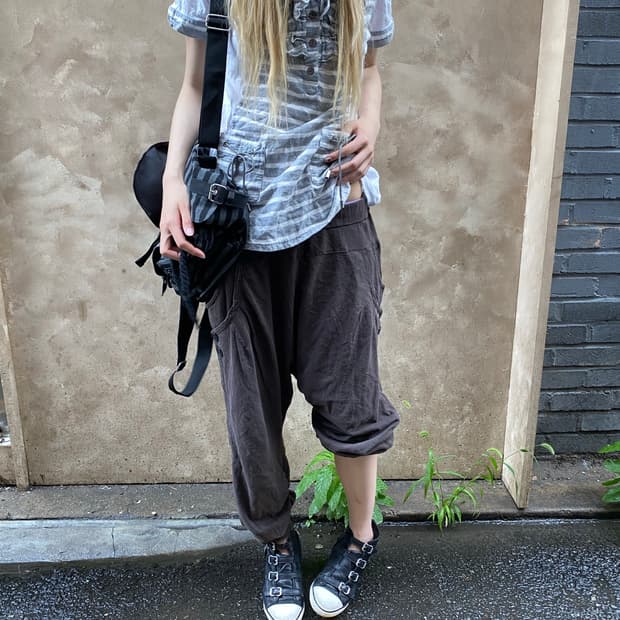 :[pango pango]capri baggy Pants
