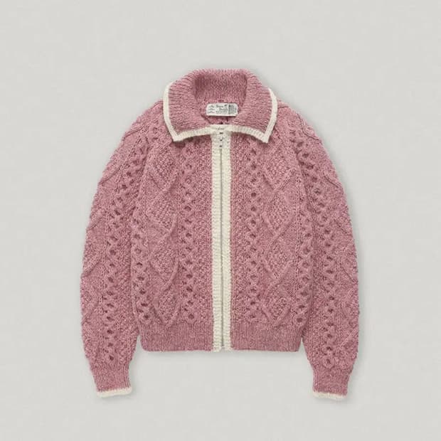 스무드무드 로즈우드 지퍼 가디건