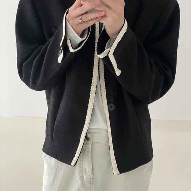 남자 트위드 자켓