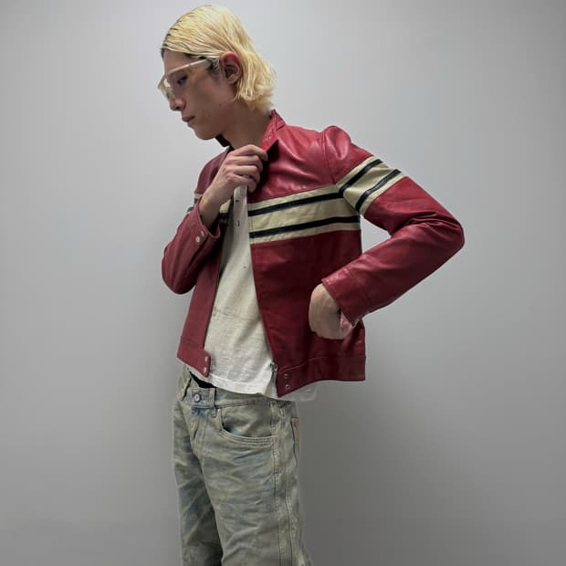 VTG TRACKSIDE LEATHER JACKET