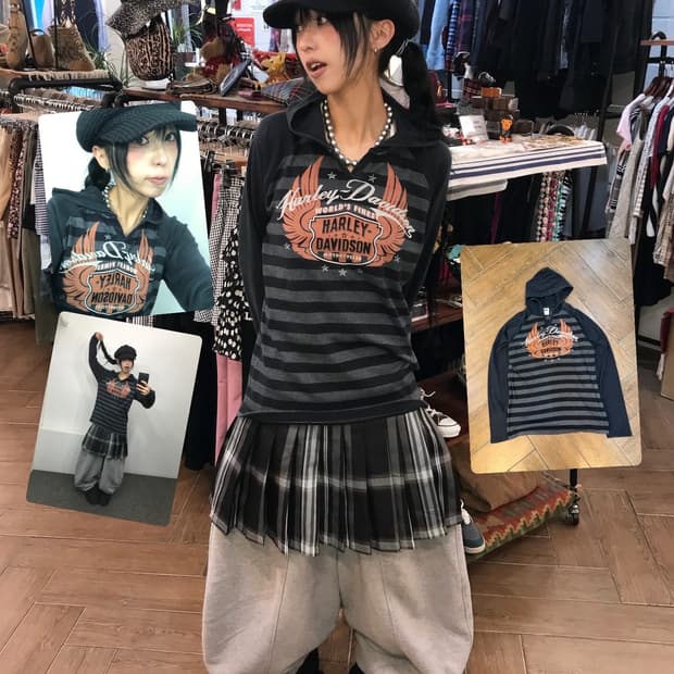 Harley-Davidson Stripe Hooded L/S