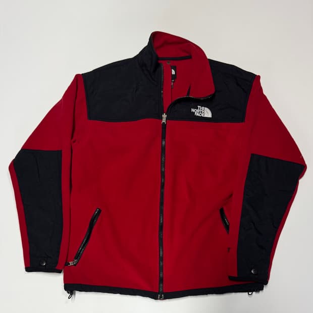 노스페이스 윈드스토퍼 등산 레드 후리스 자켓