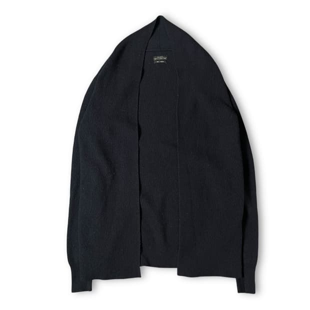 빈티지 네이비 니트 숄카라 가디건 XS