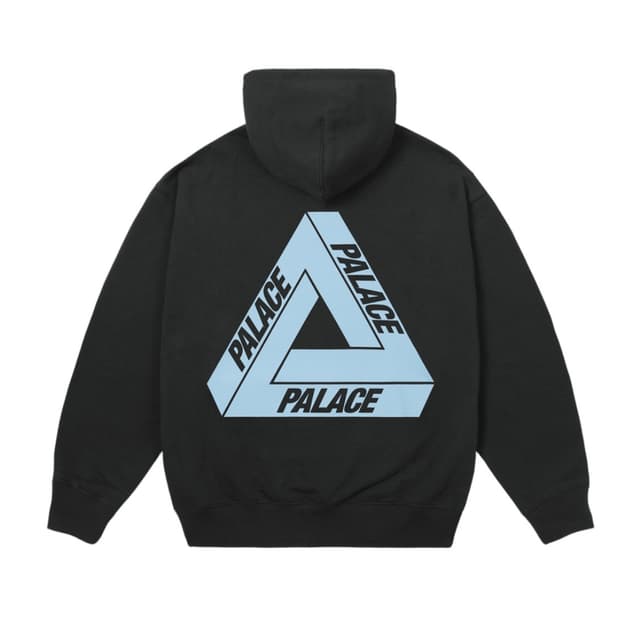 Palace Tri-Ferg Hood Black -25FW-