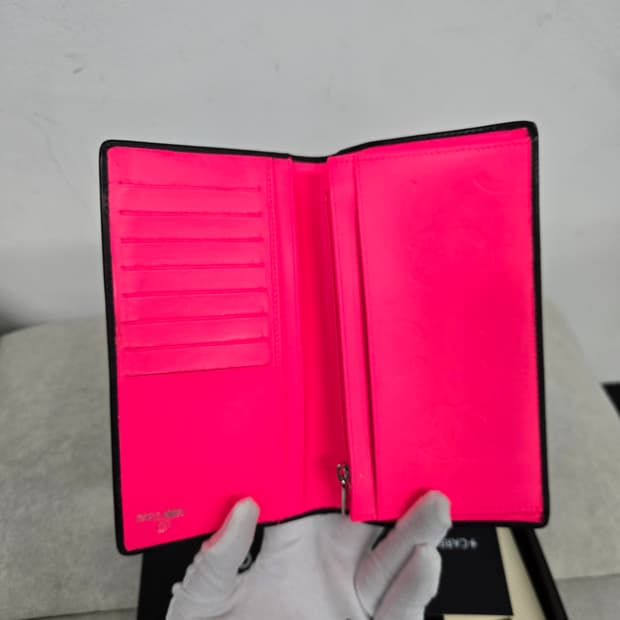 [보증서 정품]샤넬 깜봉 장지갑