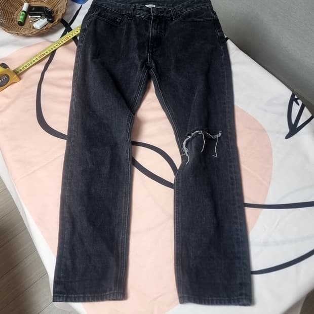 리바이스 베트멍 블랙 데님 청바지(32)