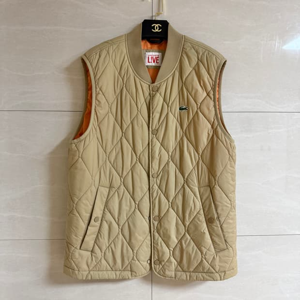 라코스테 퀄팅 패딩조끼 