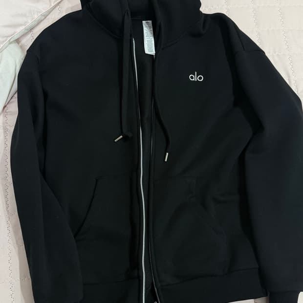 알로 후드집업 블랙s