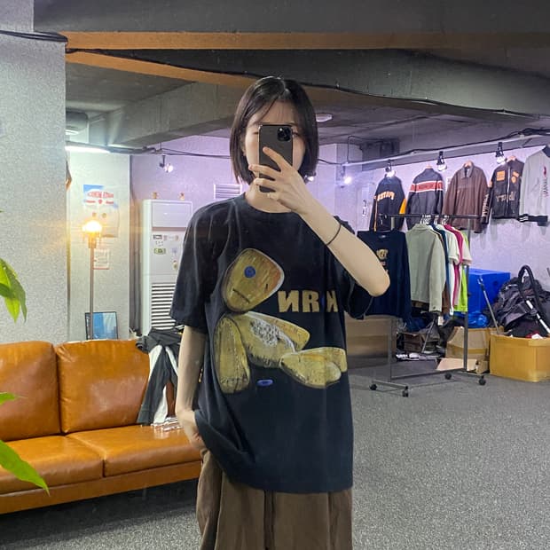 빈티지 코언 밴드 1999 그래픽 반팔티 B5019