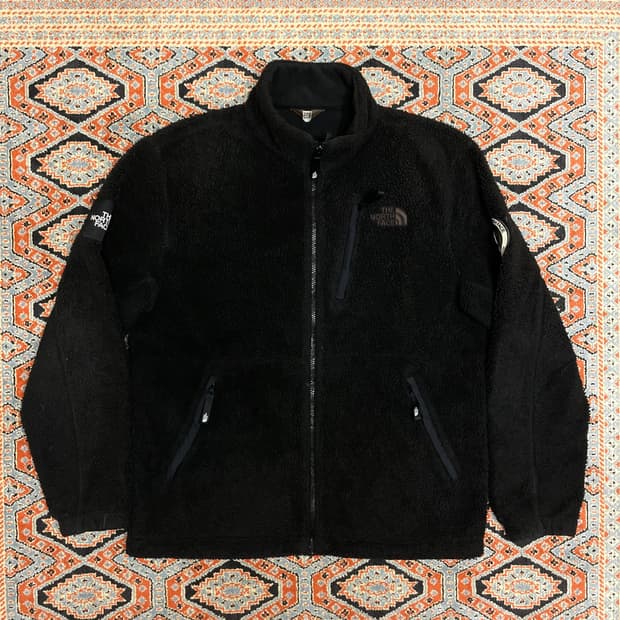 노스페이스 블랙 플리스 집업 자켓 남성XL