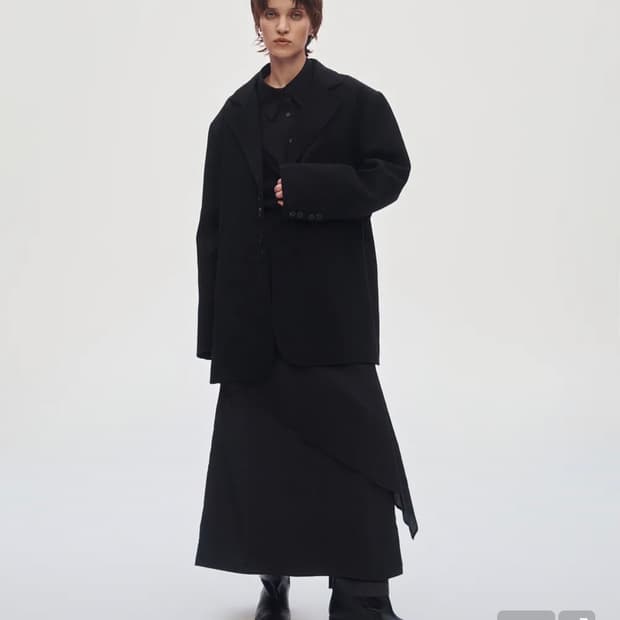 트리밍버드 오버핏 울 자켓 블랙 Over Fit Wool Jacket