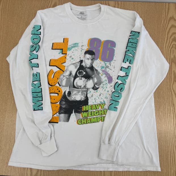 90s 빈티지 마이크타이슨 긴팔 티셔츠