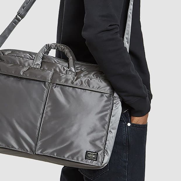 요시다 포터 탱커 2way 브리프케이스 실버그레이 622-79311