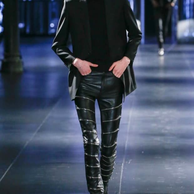 구매글) 생로랑 15fw 지퍼 팬츠