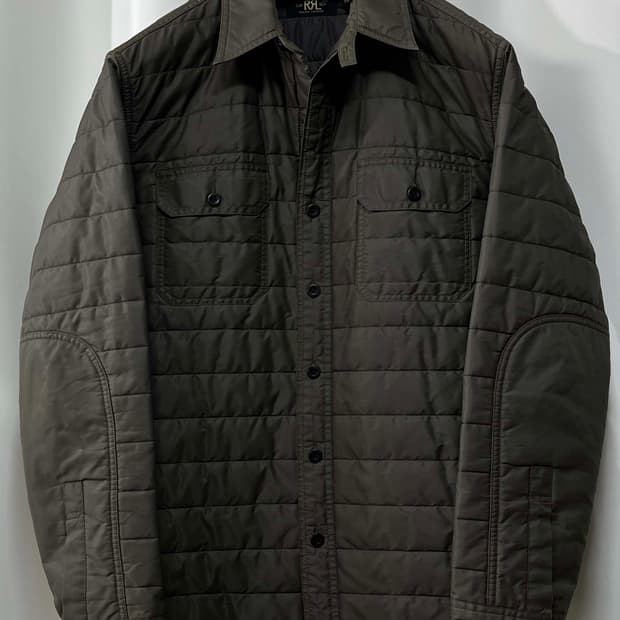 RRL 더블알엘 패디드 퀼팅 친스트랩 워크자켓
