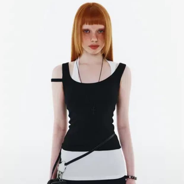 Yeel 더블 레이어드 나시 double layered tank top
