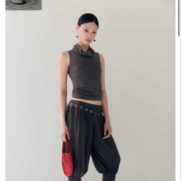 몸서울 Glaze capri pants Shadow