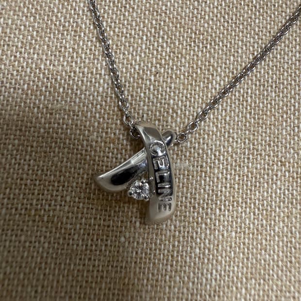 올드 셀린느 PT900 다이아 목걸이