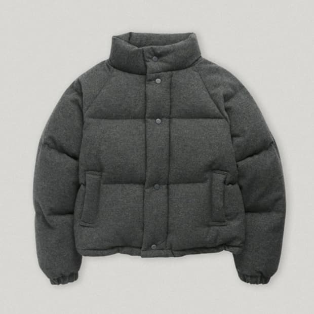 스무드무드 Midhope Wool Down Jacket Gray 패딩