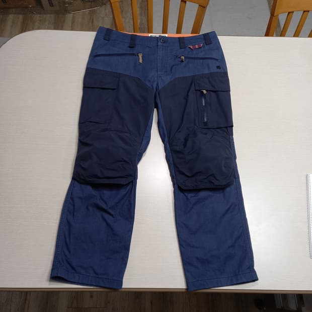 34 LAFUMA 봄가을용 스판 카고 등산바지 네이비 34-601