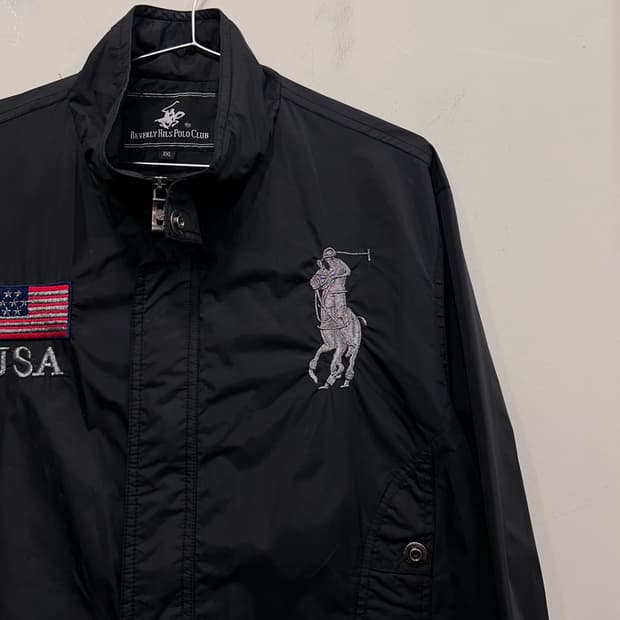 베버리힐스폴로클럽 USA 자수로고 바람막이