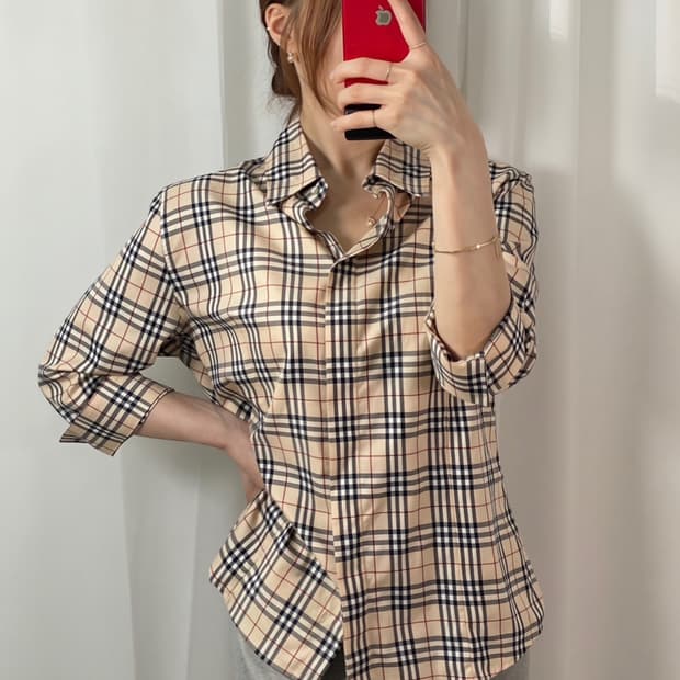 버버리 노바체크 셔츠