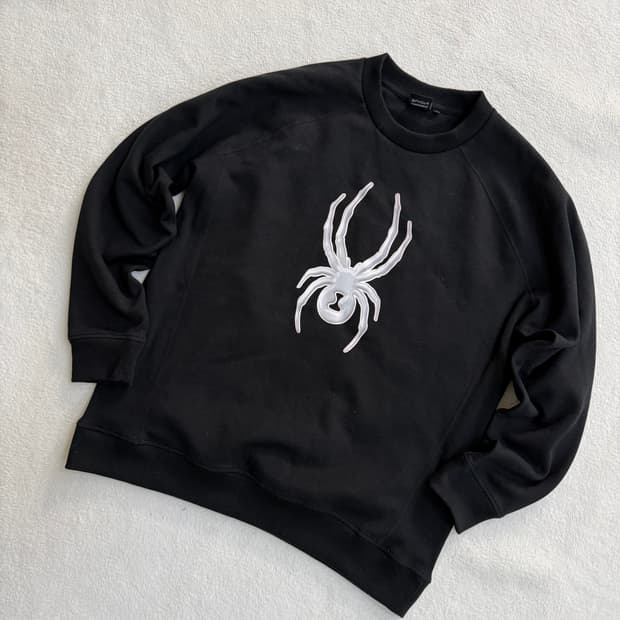 L 스파이더 빅로고 맨투맨 0326T