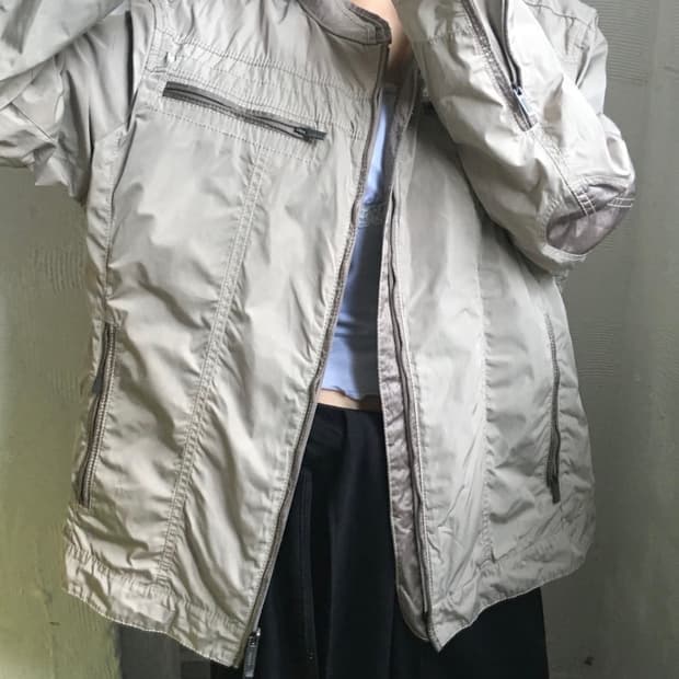 Armani Collezioni 아르마니 꼴레지오니 베이지 바이커 자켓