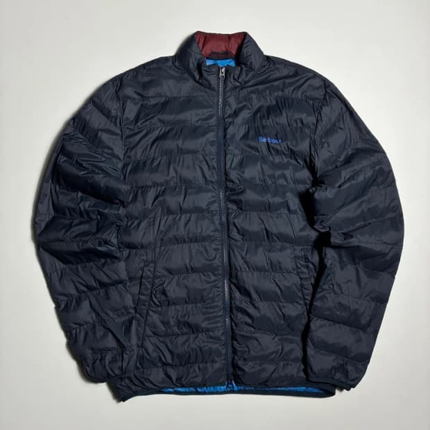 바버 barbour 시그니처 로고 라이트 경량 패딩 자켓 R3271