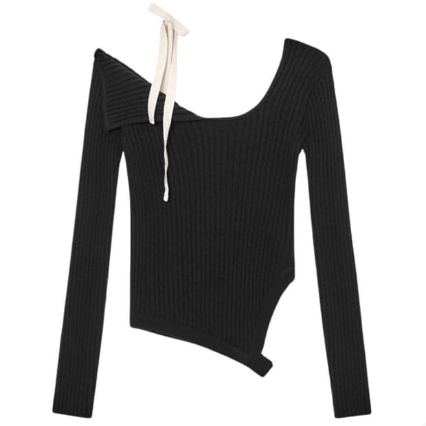 글로니 아이사 니트 블랙