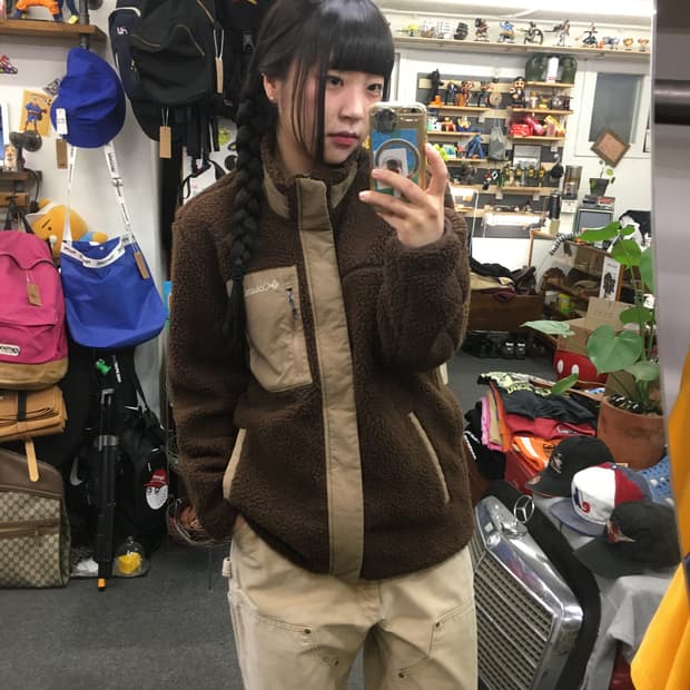 콜럼비아 플리스 집업 자켓