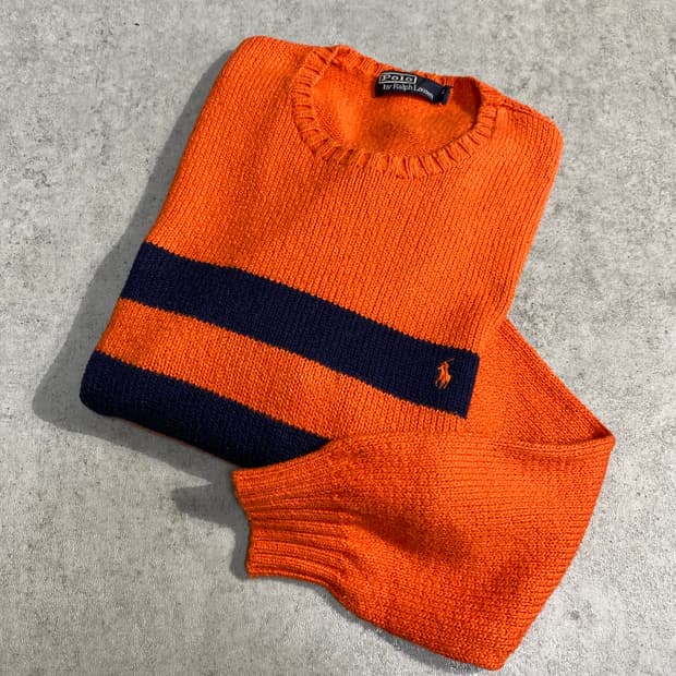 [L] Polo Ralph Lauren 폴로 오렌지 니트
