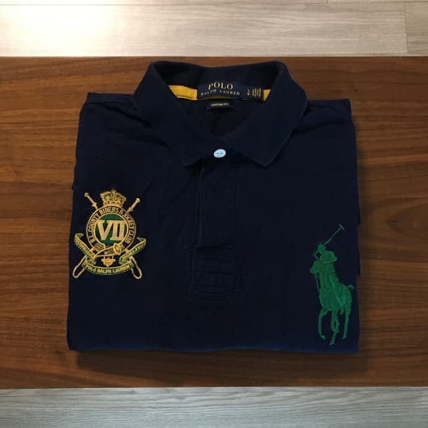 폴로 빅포니 긴팔 럭비티 네이비