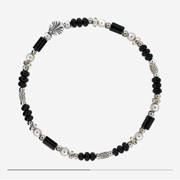 스쿠도 Scudo Shell Black Pearl 비즈 팔찌