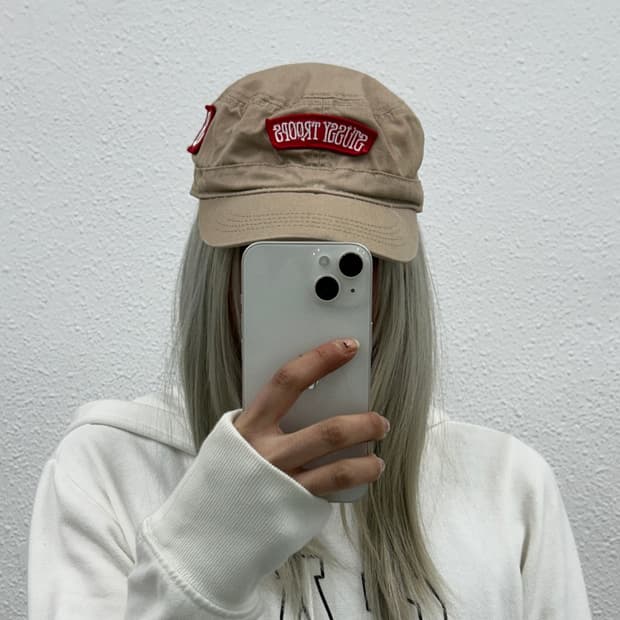 스투시 y2k 베이지 빈티지캡