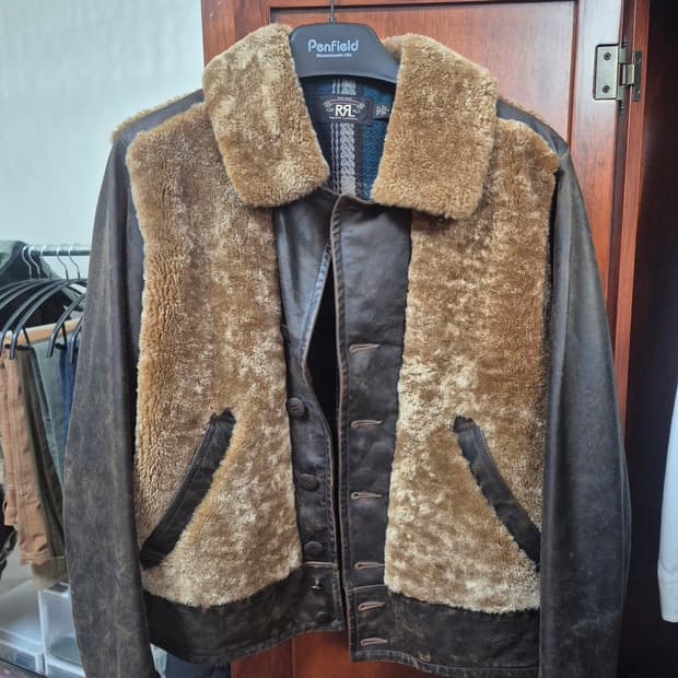 Rrl 그리즐리가죽자켓