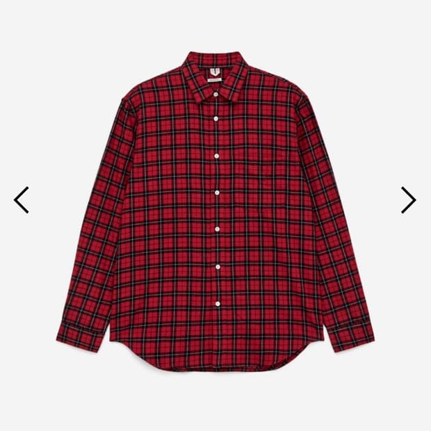 아르켓 플란넬 릴렉스드핏 셔츠 50 사이즈 새상품