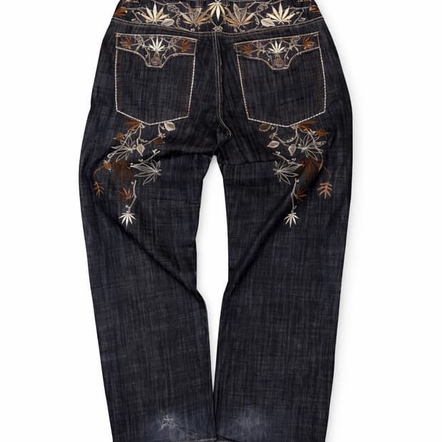 빈티지 자수 셀비지데님