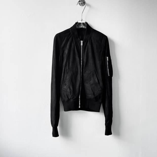 릭오웬스 램스킨 스웨이드 블루종