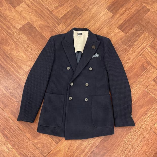 HEATHEN AND MIRO 더블 블레이저 자켓