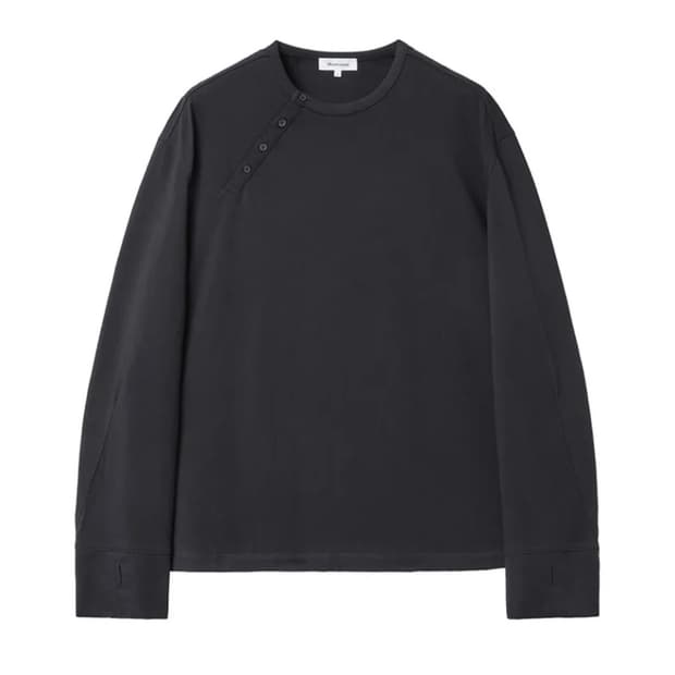 미세키서울 맨 헨리넥 롱슬리브 블랙