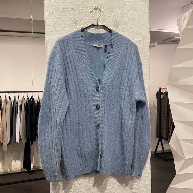 헬무트랭 디스트레스드 가디건