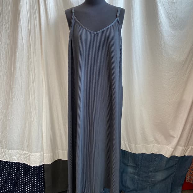 블루그레이 플리츠 원피스(L)