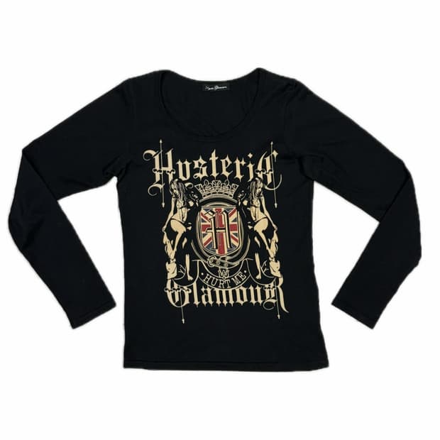 히스테릭 글래머 아카이브 hate me 런던 히스걸 롱슬리브 티셔츠