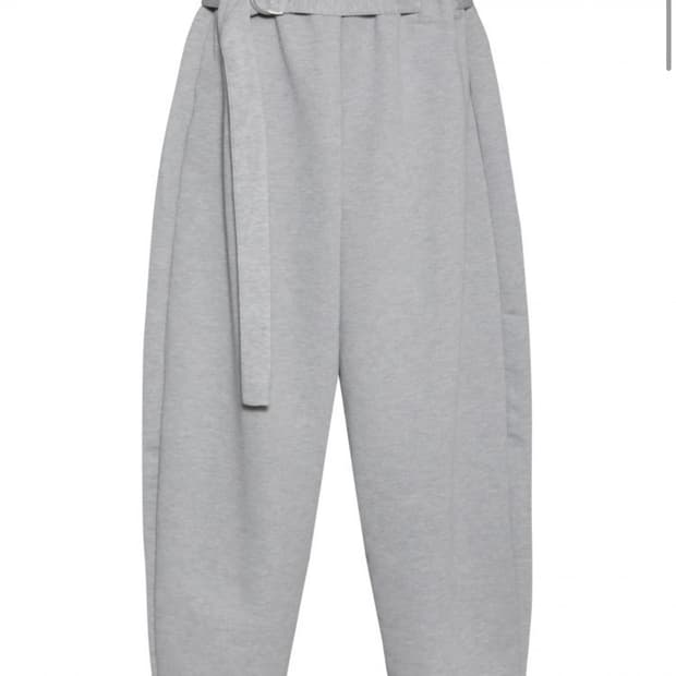 MID X KOIN 벨트 스웨트 배기 팬츠