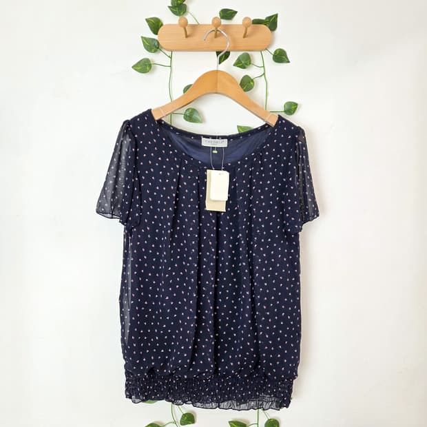 THEORIA 패턴 블라우스